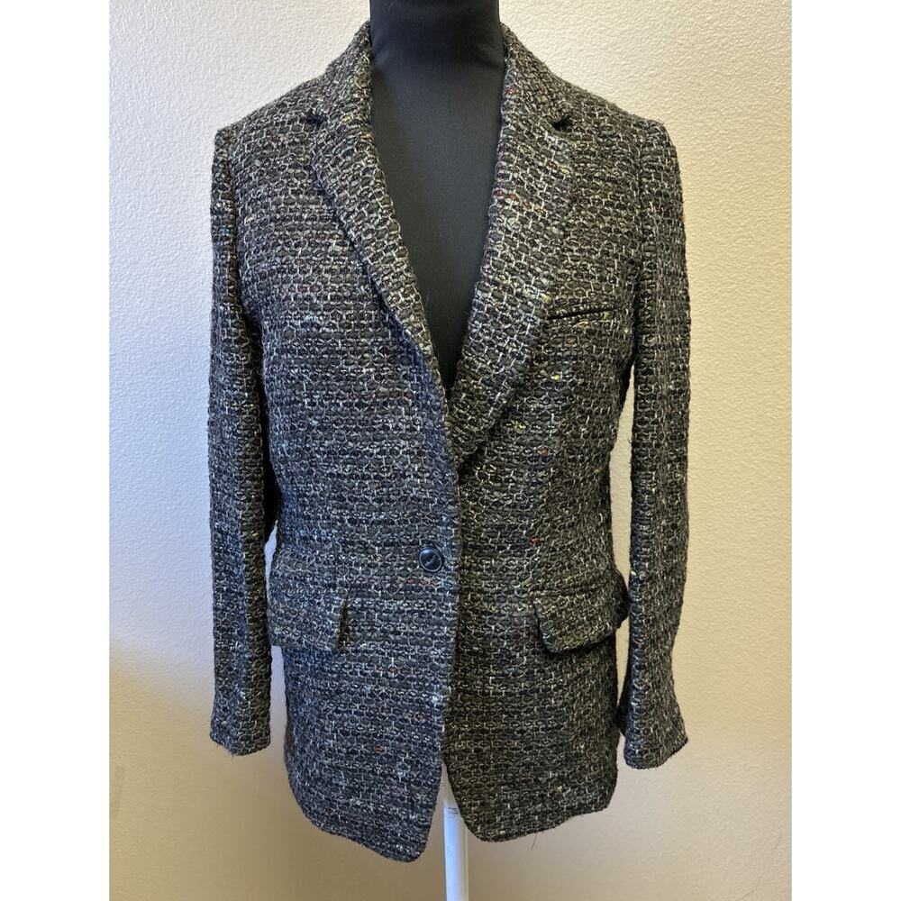 RAG & BONE Sz 4 MARGOT LINTON WOOL BOYFRIEND BLAZER JACKET Pockets Classic EUC - Picture 2 of 15